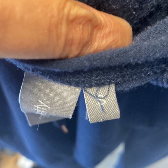 Sweaty Betty Navy Blue Escape Luxe Italian Fleece Hoodie Hoody longline cozy S - Picture 12 of 12